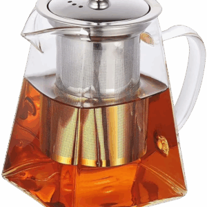 Square Glass Teapot with Infuser